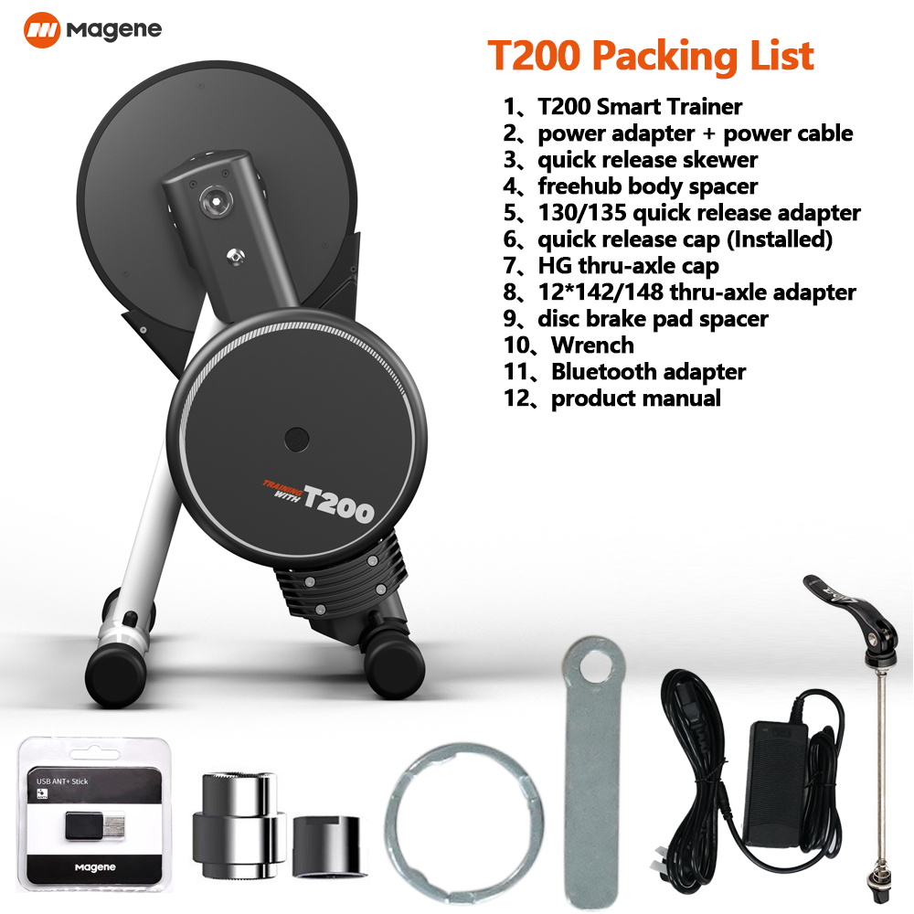 Official Warranty】Magene T200 Smart Bike Trainer Silence Indoor - Main Image