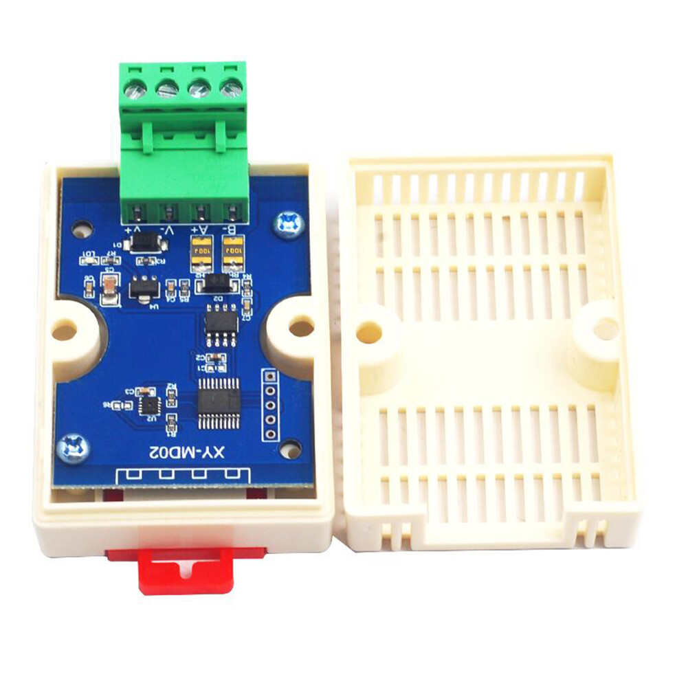【ANENG】XY-MD02 Temperature Sensor Module High Precision DC5-30V Temperature-Humidity Sensors 1000M RS485 Signal Modbus-RTU Protocol Standard 35mm Rail Mount