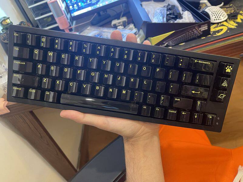 【Keycap Only】Fully transparent keycap shine through 125 Keys Cherry Profile PC material Silk screen printing process Keycap For Cherry MX Switch Mechanical Keyboard RK61/Anne Pro 2/GK61