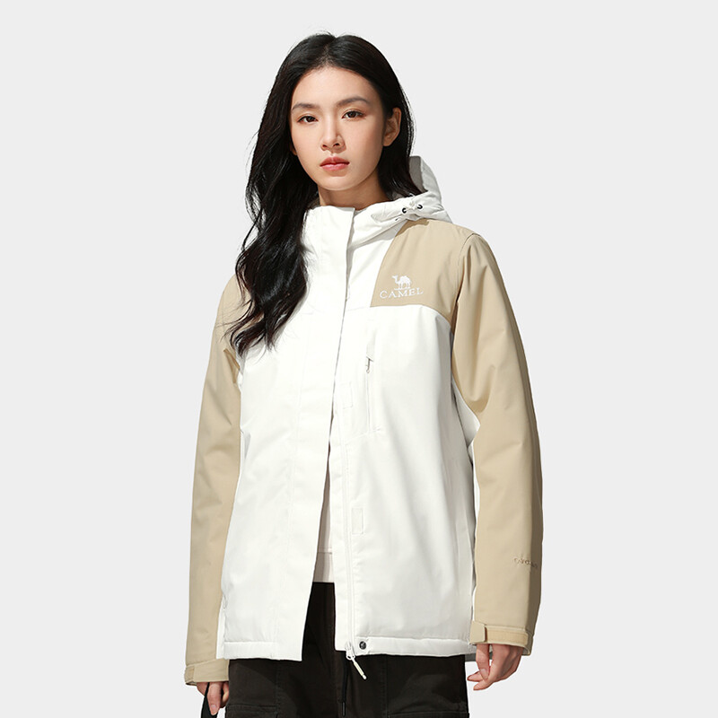 Cameljeans Áo khoác nữ chống gió ngoài trời mùa đông cotton không thấm nước áo khoác Jacket dày