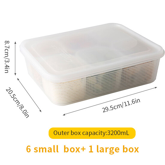 Konco Kitchen Ginger Garlic Storage Box Refrigerator Fridge Transparent Fruit Storage Box Fresh Keeping Container With Lid Organizer