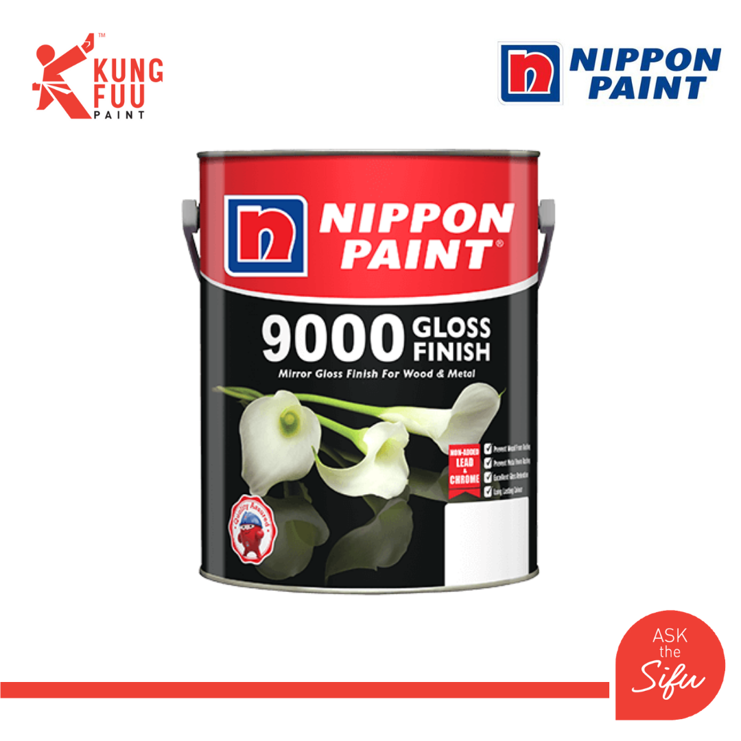 Nippon Paint 1 Litre / 5 Litre / 15 Litre 9000 Gloss Finish Enamel