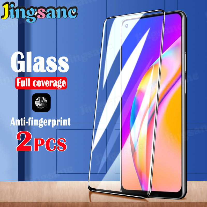 Miếng Dán Bảo Vệ Màn Hình 2 Miếng Jingsanc, Kính Cường Lực Trong Suốt Cao Dành Cho OPPO A94/A92/A52/A93/A53 2020/A33/A73 2020