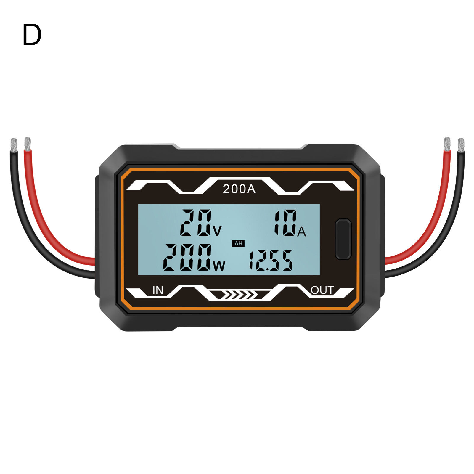 Licao Lighting Multi-purpose Watt Meter Free Mode Switching Multiple Test Functions Lightweight Battery Voltage Amp Meter for Home Reliable DC Watt