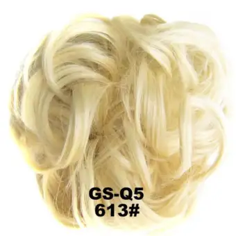 Curly Messy Bun Hair Piece Hair Fake Natural Look Extensions