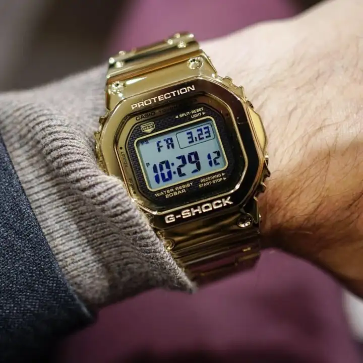 g shock b5000 gold