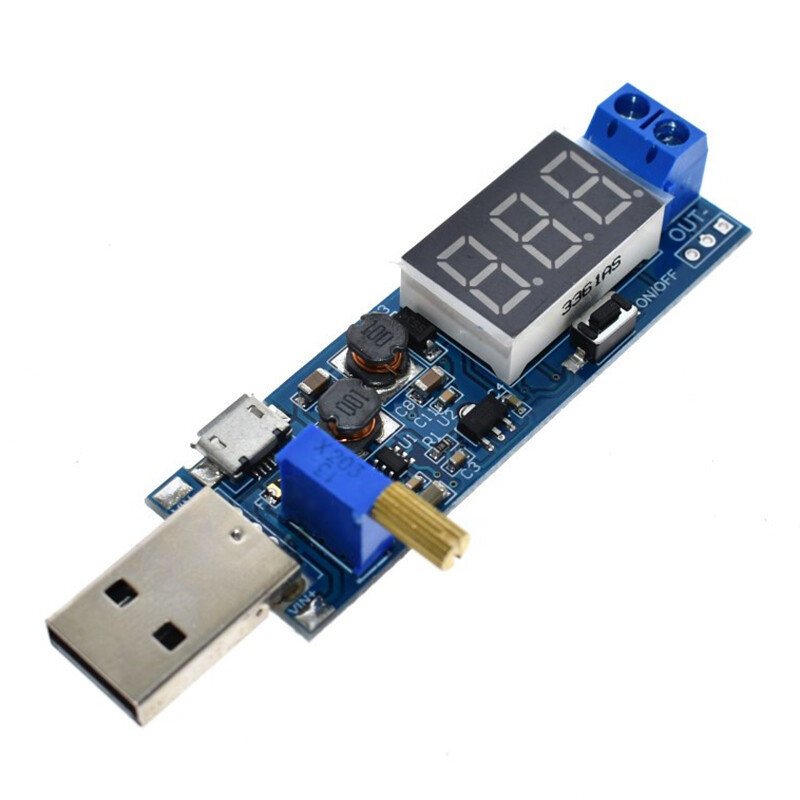 DC-DC Mô-đun Cấp Nguồn Lên/Xuống USB 5V Đến 3.5V / 12V Bộ Chuyển Đổi Tăng Tốc Có Thể Điều Chỉnh Ra DC 1.2V-24V