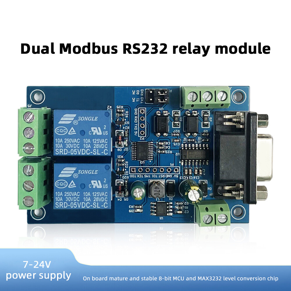 【Hàng Có Sẵn & Giao Hàng Miễn Phí】mô Đun Rơ Le Đơn/Kép Aideepen Modbus RTU Chính Thức DC7-24V UART RS232/TTL
