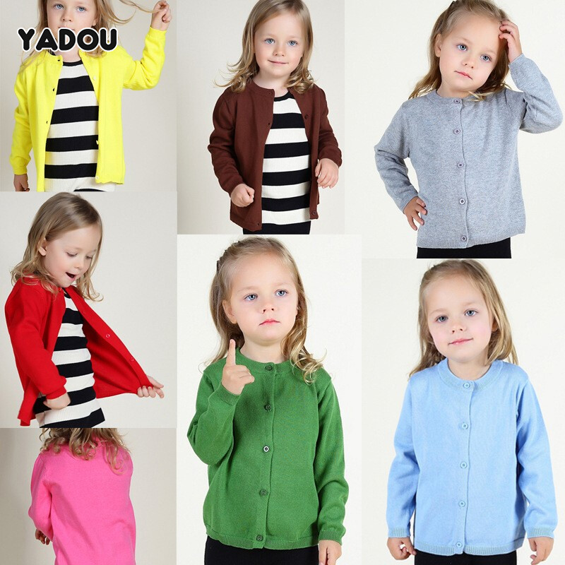 YADOU Children's sweater new boys and girls thin knitted sweater coat sweater cardigan