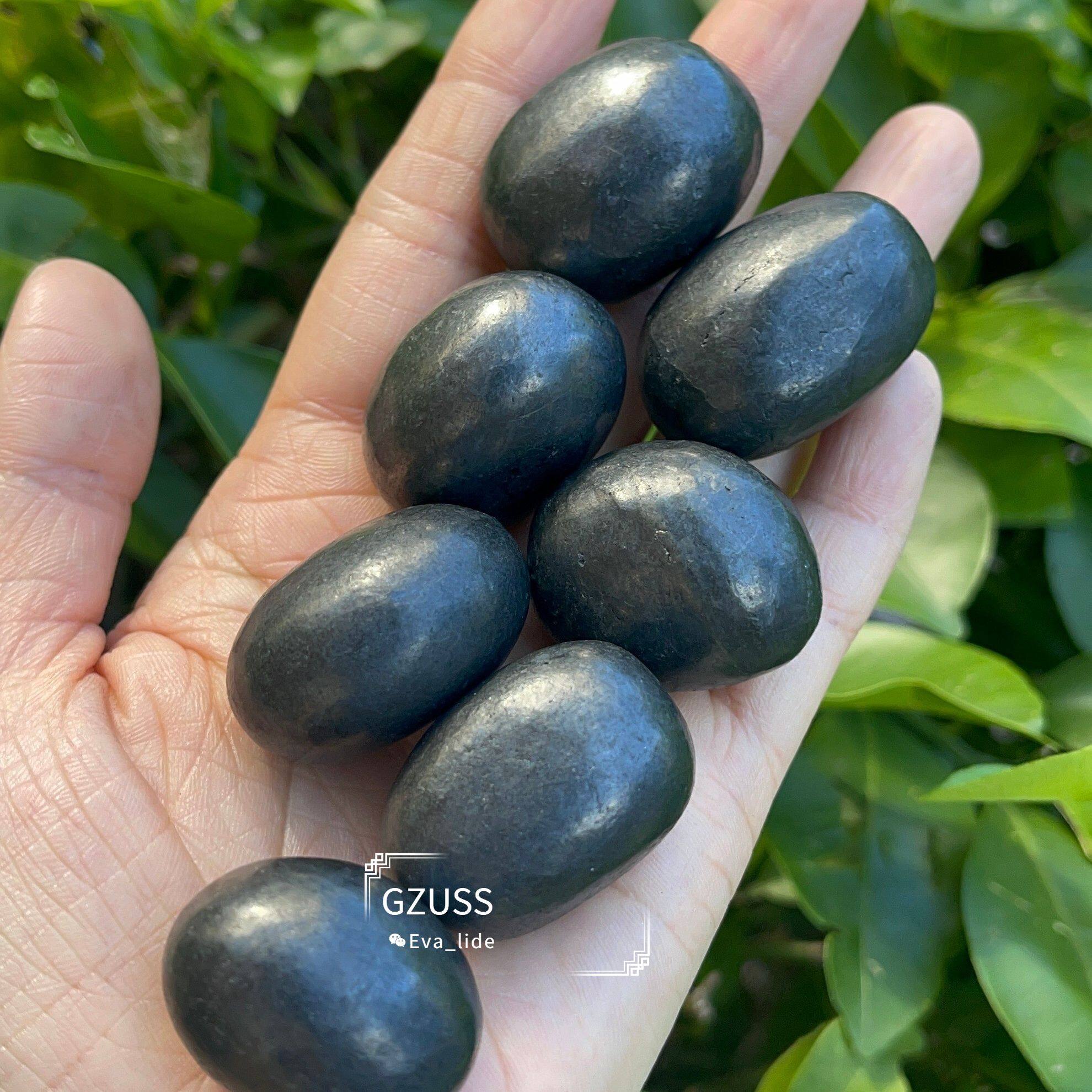 Elite Shungite Stone Tumbled Stones - Healing Crystals - Noble Shungite Stone - Emf Protection Stones - Black Stone - Root Chakra Stones