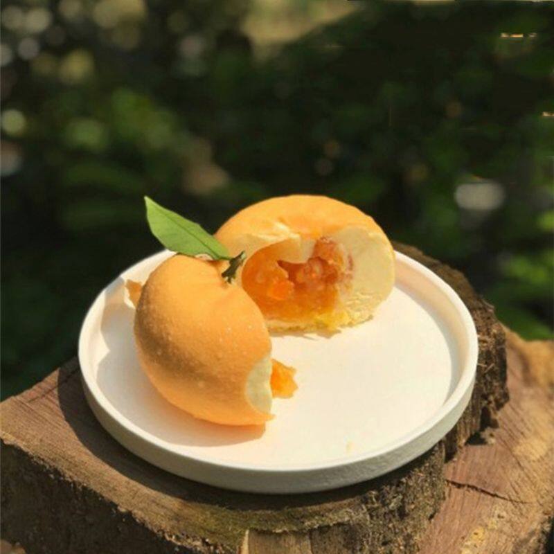 Cốc Pudding 8 Quả Cam, Khuôn Bánh Nghệ Thuật Khuôn Silicone Pan 3D, Khuôn Silicon Mousse