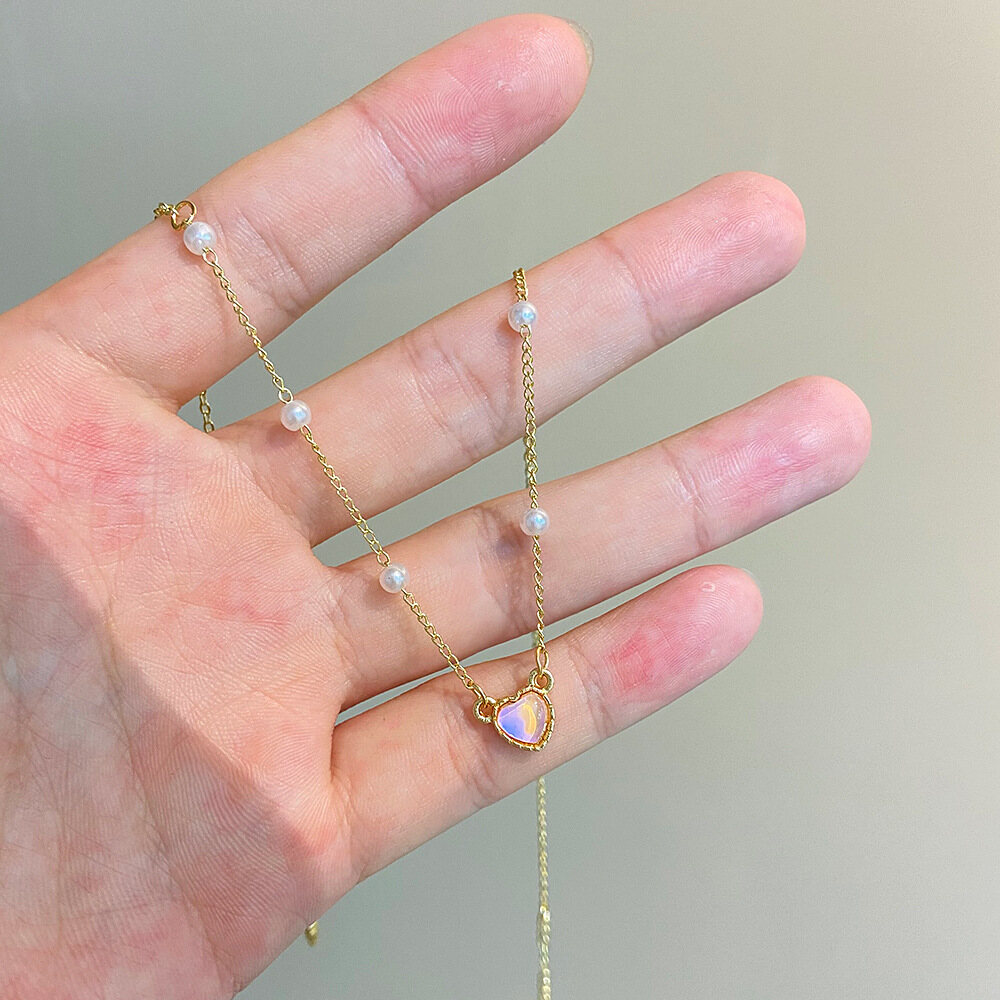 DKC เครื่องประดับล่าสุดมุกรักจี้ INS แฟชั่นที่เรียบง่ายที่มีสีสันรัก ...