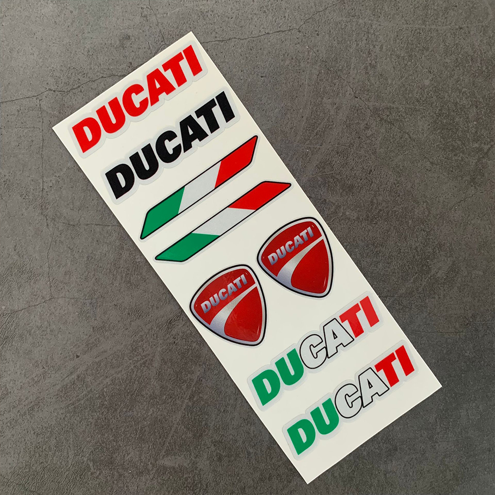DUCATI 3M Reflective Motorcycle Sticker Helmet Fuel Tank Fairing Decorative Sticker Suitable for Ducati Corsr 795 796 696 1100 1098 1198