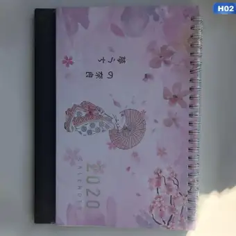 2020 Pink Sakura Love Medium Desk Calendar Desk Calendar