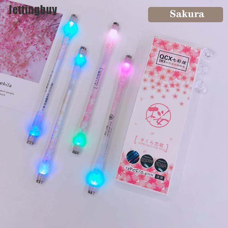 [Jettingbuy] Spinning Pen Rotating Gaming Ballpoint Luminous Pen for Beginner Rotating
