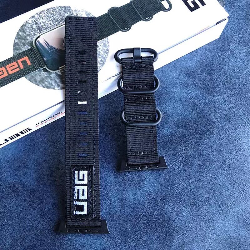 Uag nato active nylon band strap for apple watch 7/6/5/4/3/2/1 38/40/41mm 42/44/45mm/49mm sports watch strap