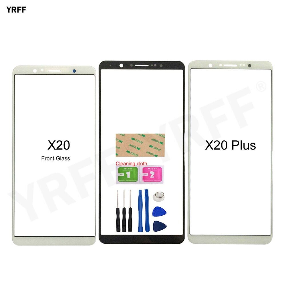 For vivo x20a x20 front glass panel for vivo x20 plus no touch screen outer cover repair assembly parts