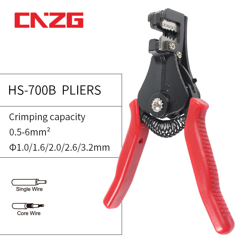 Automatic Wire Striper Cutter Stripper Crimper Pliers Crimping Terminal Hand Tool Cutting and Stripping Wire Multitool 5 In Combination With 1 Multi-function Wire Stripping Pliers Automatic Cutting And Pressing Pliers Multifuntional Electric Tools