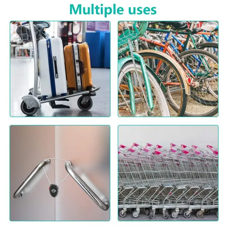 retractable cable bike lock