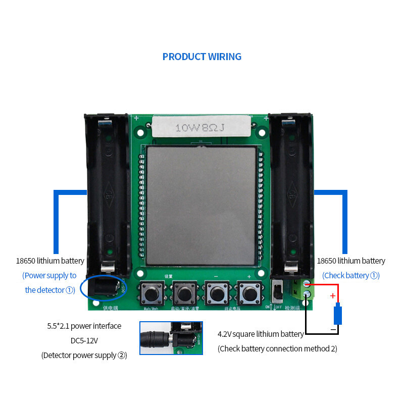 18650 Lithium Battery Capacity Tester Module High Precision XH-M239 LCD Digital Display True Capacity Module MaH/mwH Measurement