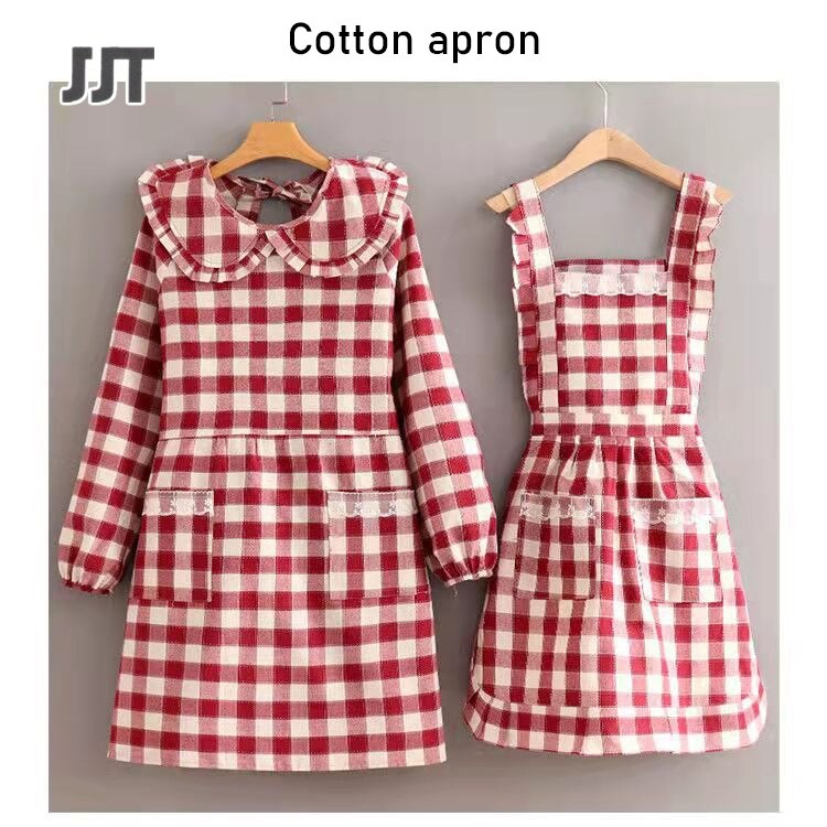 JJT apron Apron. Cute seller. korean apron apron girl long sleeve cotton apron cute doll collar korean version woman house kitchen apron