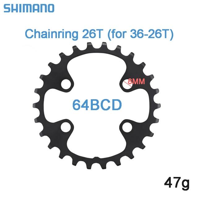 Shimano Fc-Mt510/m5100 Bicycle Crankset Chainring 11s 64/96bcd 26t-36t Double Chainring Chain Wheel Mtb Mountain Bike Sprocket