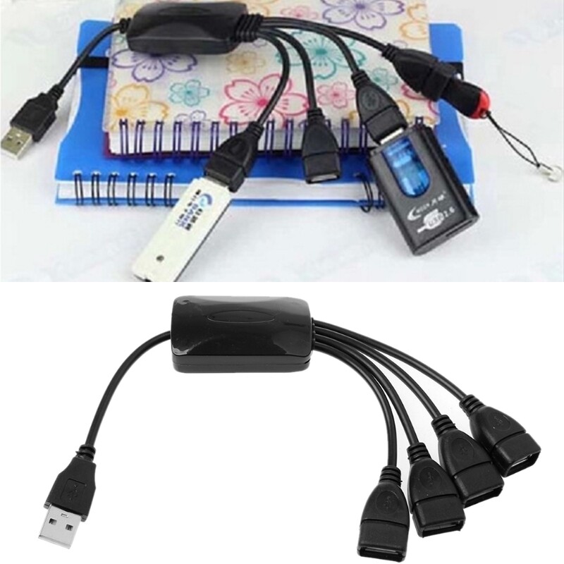 Bộ Chia Hub 4 Cổng USB 2.0 480Mbps Tốc Độ Cao Dành Cho Máy Tính Xách Tay Máy Tính Xách Tay