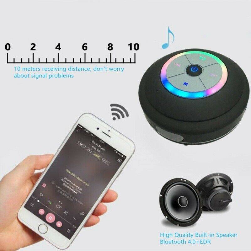 High Quality Wireless Bluetooth Speaker Portable Waterproof Shower Speaker Hands-Free Car For Iphone Ipod Android Phones Mp3