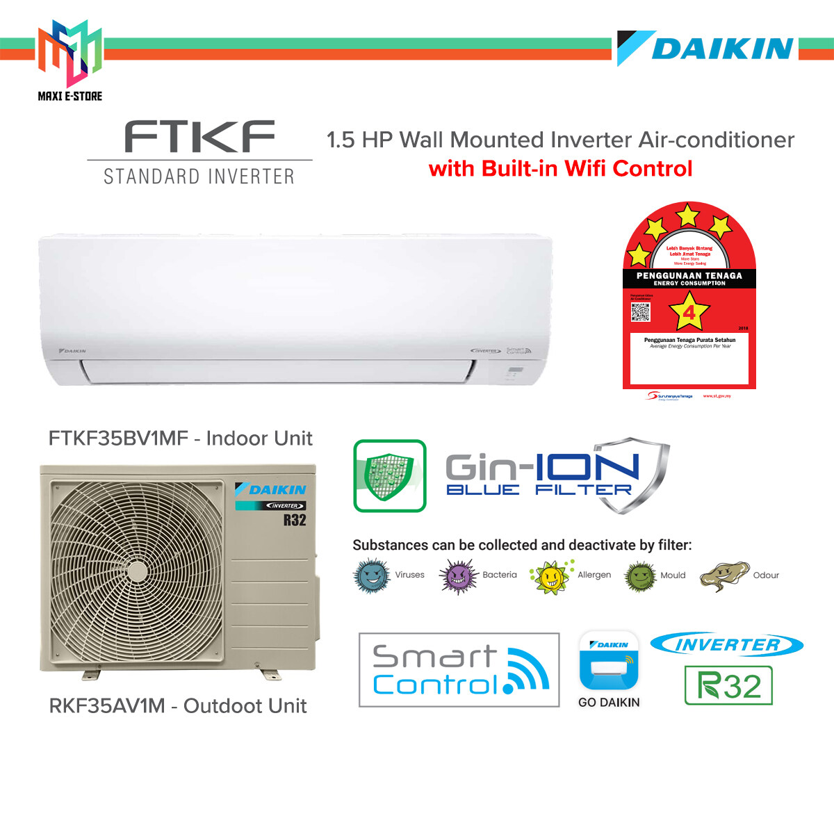 daikin ftkf35bv1mf