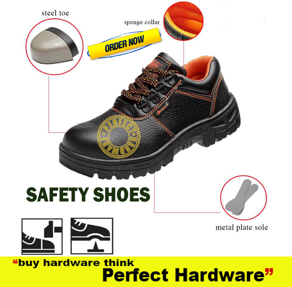FORKLIFT Safety Shoe Steel Toe Cap Mid Sole Low Cut Kasut Safety Random
