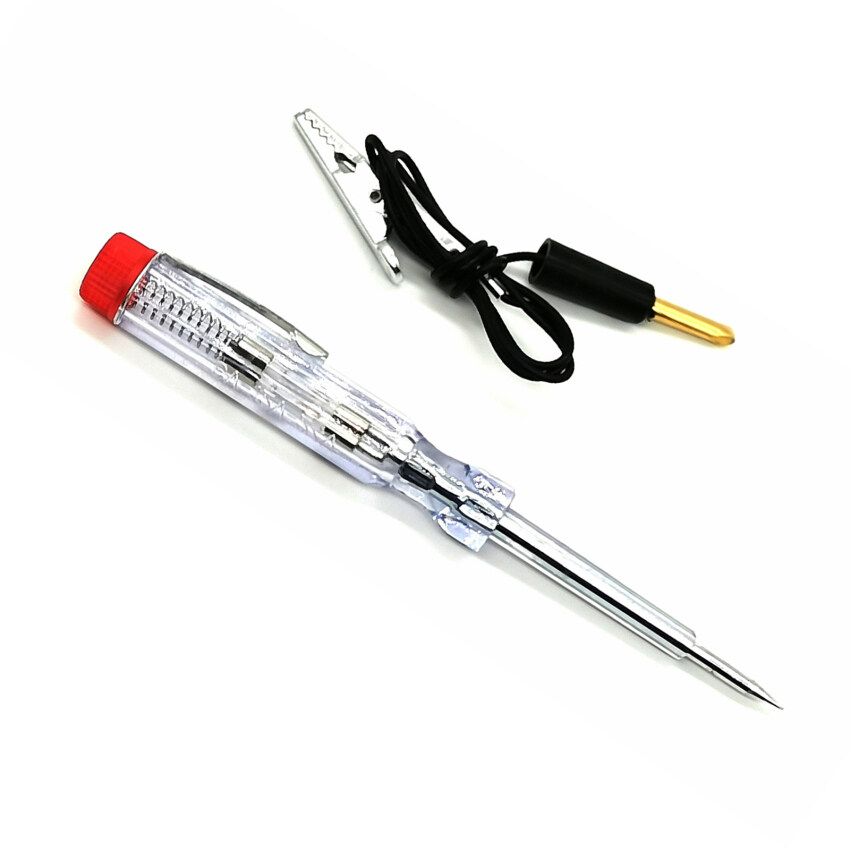 DC 6V24V Car Tester Fuses and Light Socket Tester Transparent Circuit Test Pen for Car