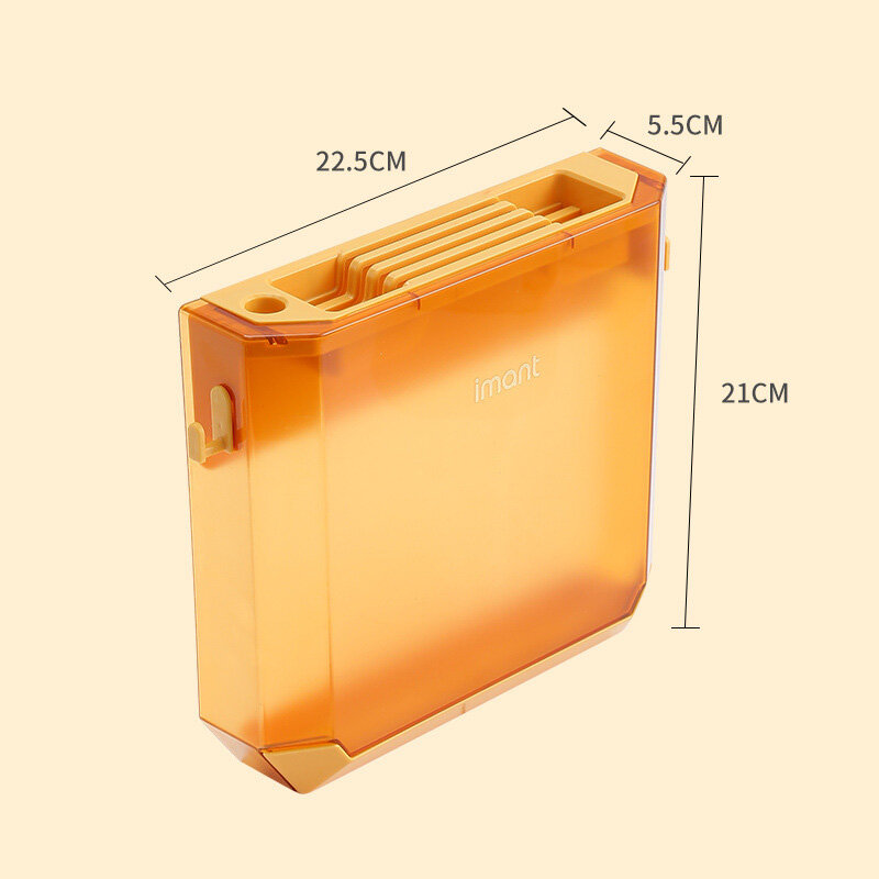 Transparent knife storage rack kitchen wall-mounted knife rest cabinet Ultra-thin kitchen knife holder hidden knife holder insert knife rest
