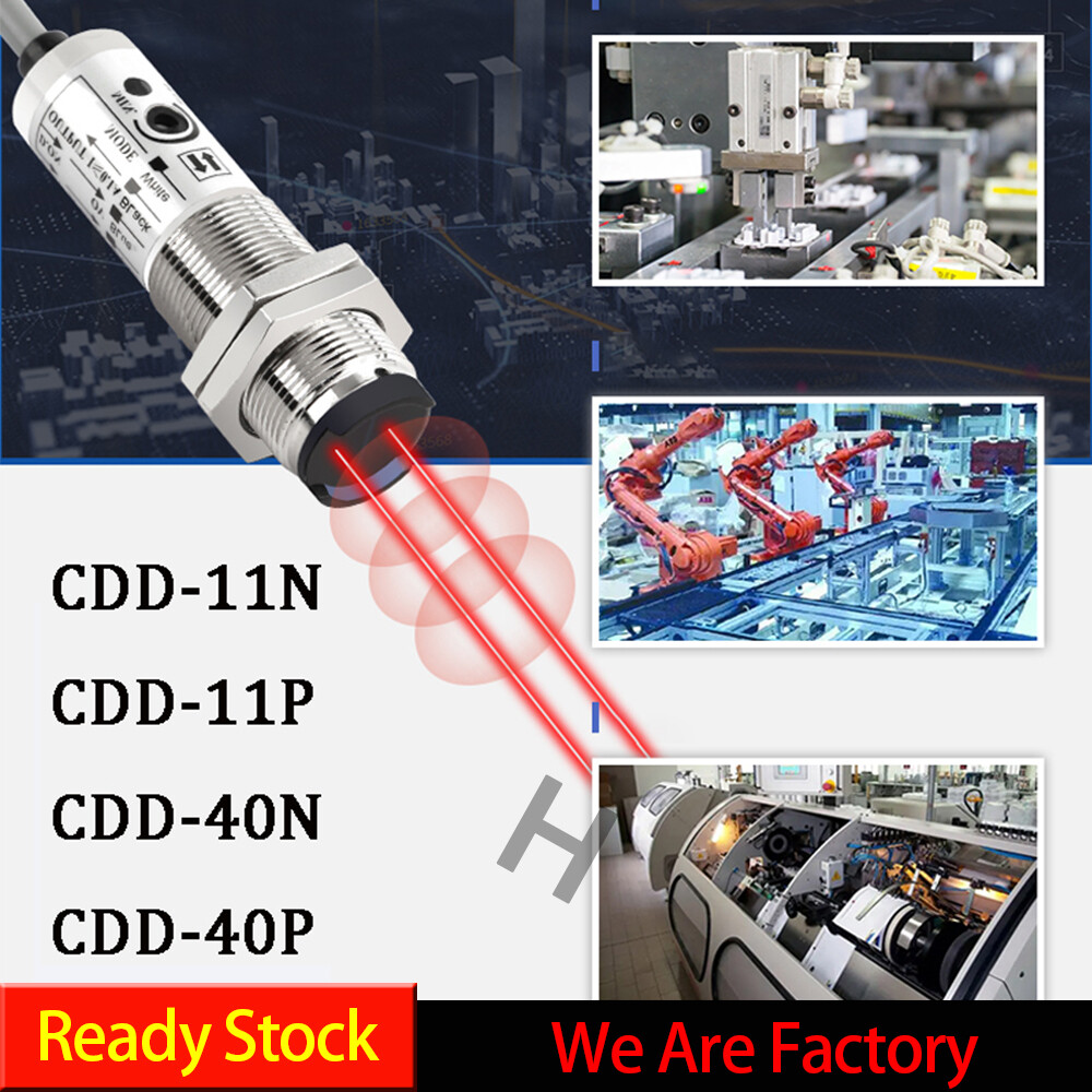 [Bán Chạy] Công Tắc Cảm Biến Quang Điện Phản Xạ Khuếch Tán CDD-11N 10Mm 4 Dây 12-24VDC