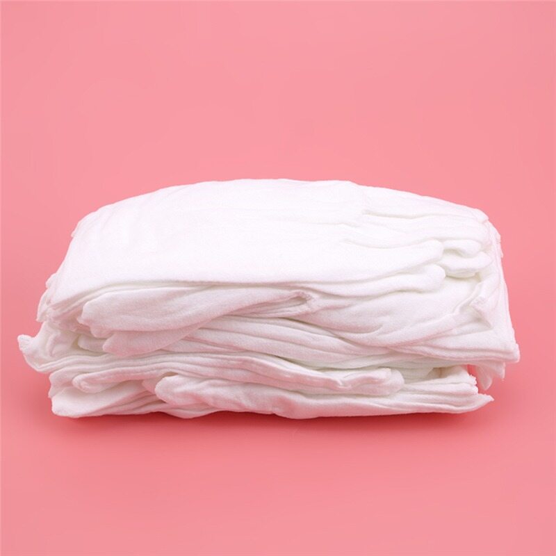 Feng Qi shop12 Đôi/Túi Găng Tay Cotton Đóng Hộp Riêng Biệt Dưỡng Ẩm Màu Trắng Eczema