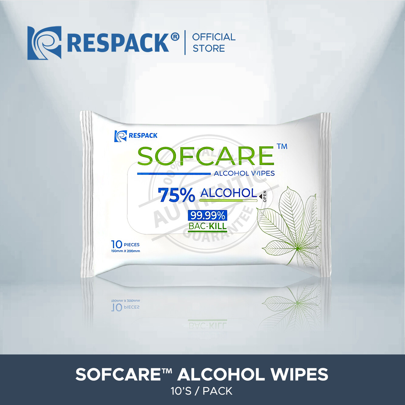 RESPACK SOFCARE™ Sanitizing Antiseptic Wipes 10's / Alcohol Wipes 10's