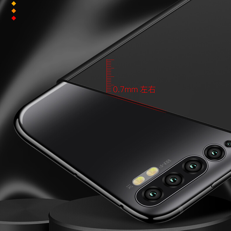 For xiaomi mi note 10 / note10 / mi cc9 pro / cc9pro 6.47-inch phones case 360 full protection matte hard plastic slim back cover shell