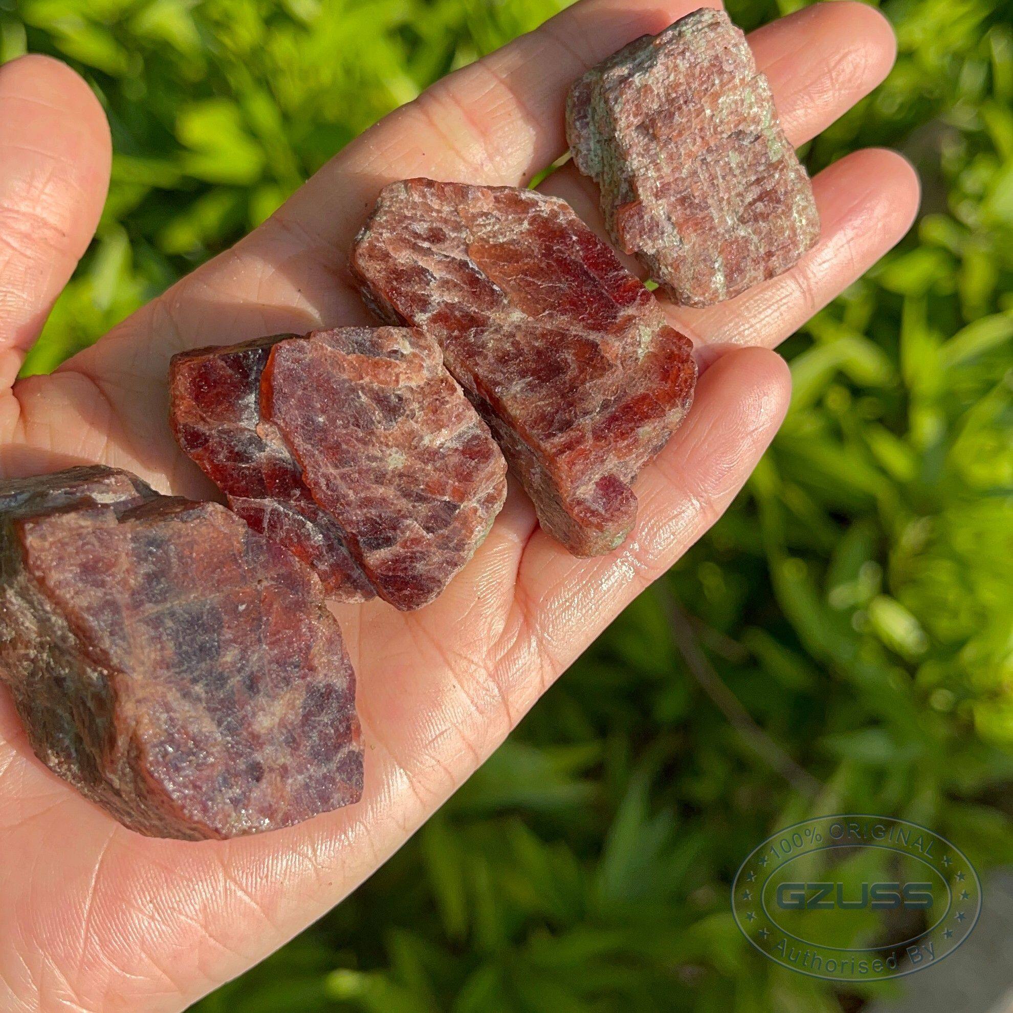Raw Garnet Stone, Rough Garnet Crystal, January Birthstone, Root Chakra, Red Garnet Specimen, Protection Stone, Remove Bad Karma, Brazilian