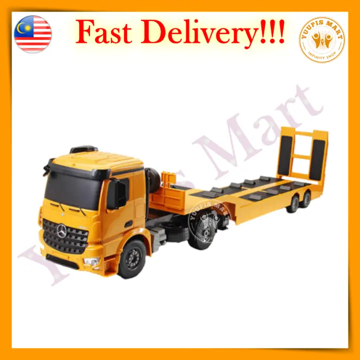 rc mercedes benz arocs flatbed trailer