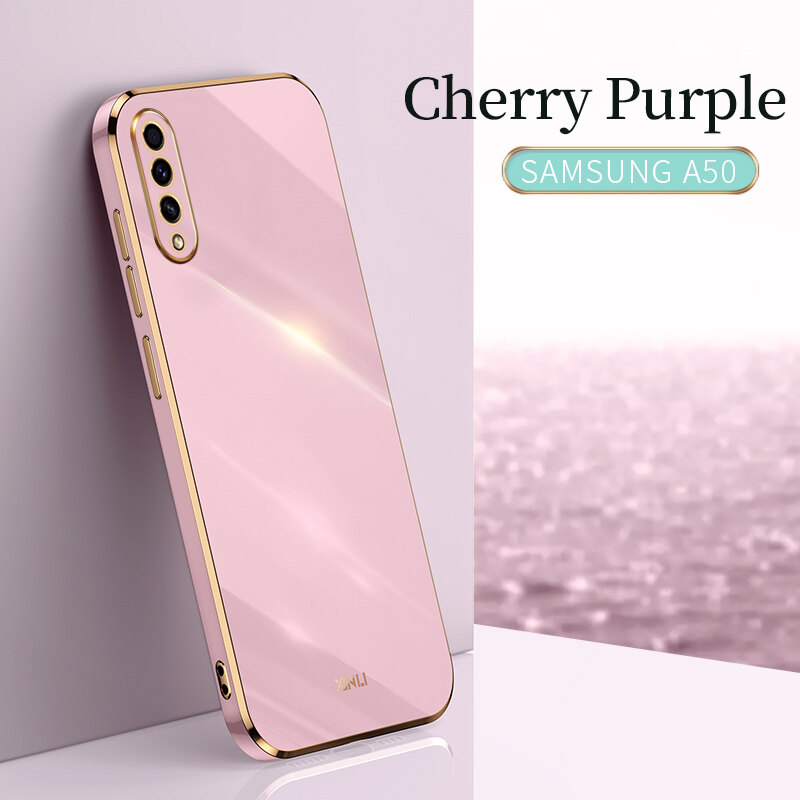 Phone Case for Samsung Galaxy A50 A50S A30S A04 A04S A73 A53 A33 A23 A13 A12 A52S A52 A72 A22 A32 A71 A51 4G A21S A20S A10S A10 A11 A31 A01 A70 A30 A20 M10S M10 A7 2018 A750 Casing Square Edge Plating Slim Back Cover Hot Sale