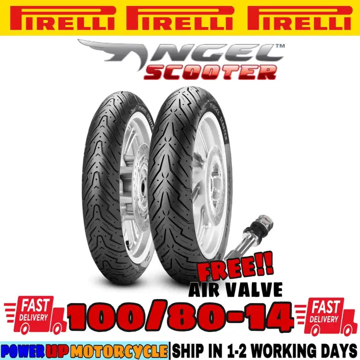 Original Pirelli Angel Scooter Tyre Tayar 100 80 14 Lazada