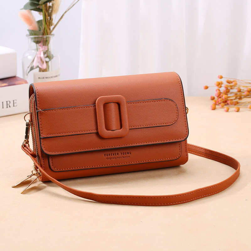 IELGY mobile phone bag trendy Korean version of fashion hit color small square bag wild retro