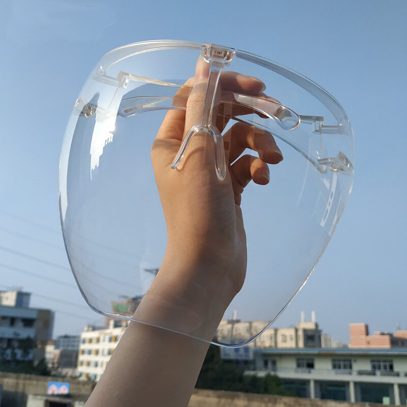 AVOTTO Full Face Shield Mask Large Oversized Mirror Protective Acrylic Full Face Sunglasses BLOCC 2020 Face Mask Eye Protection Face Shields With Box Face Shield 2020 New 【Ready Stock】