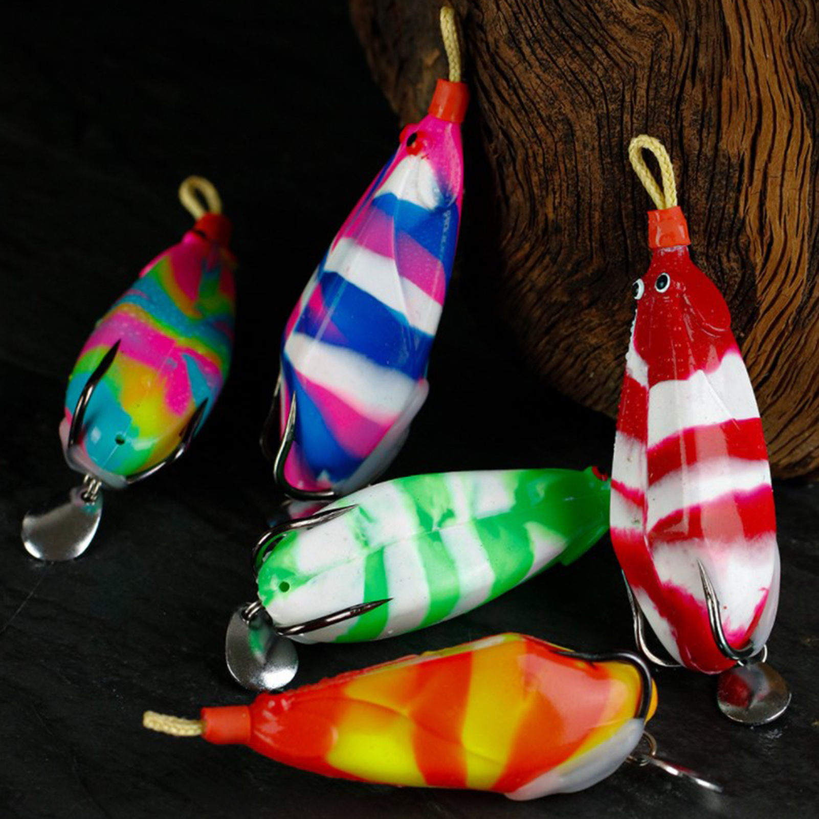 ASRTWER Fishing Lures Sealing Thunder Fishing Lures Black Fish Fake