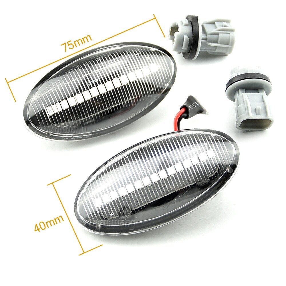 Xuming 2pcs Dynamic LED Side Marker Turn Signal Lights Indicator Amber Repeater Car Lights for Suzuki Swift Jimmy Vitara SX4