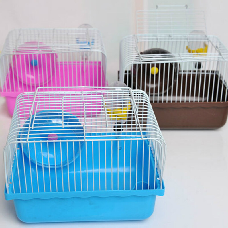 【Superpromosale】 Lồng Cho Chuột Hamster Mua Gửi Thử Nghiệm Mùn Cưa Đá Mài, Nhỏ Lồng Cho Chuột Hamster Mục Vụ Lâu Đài Màu Sắc Đã Hoàn Thành