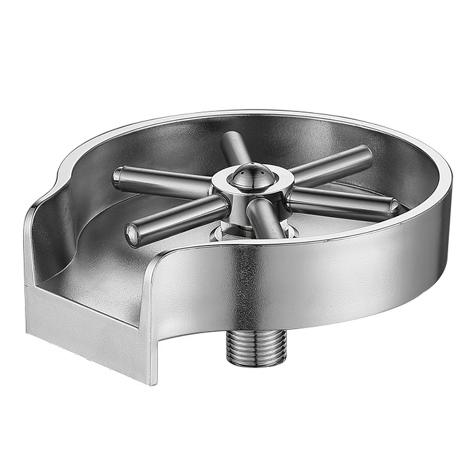 Gambar SKDK Lighting Cup Washer High Pressure Free Your Hands Stainless Steel Baby Bottle Cleaner Glass Rinser Kitchen Accessories Useful Automatic Cup