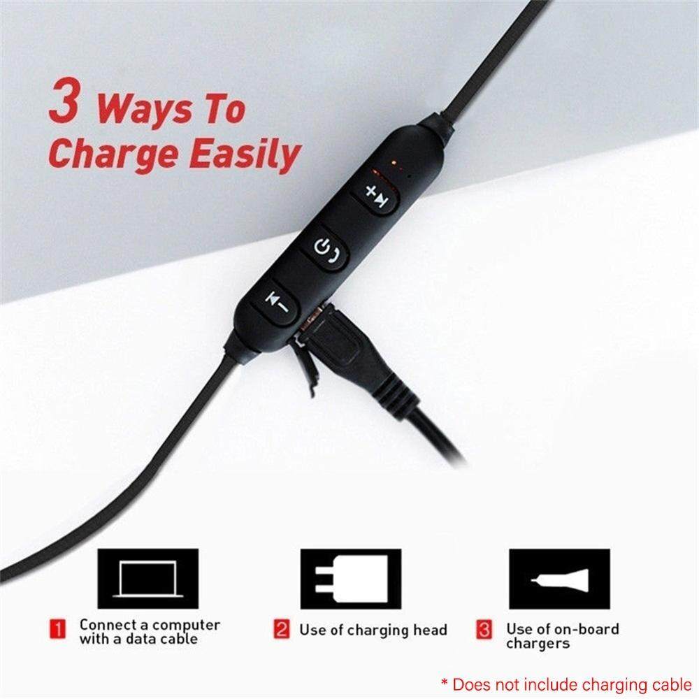 Tai Nghe Âm Thanh Nổi Không Dây Bluetooth Từ Tính Tai Nghe Thể Thao Cho iPhone X 7 8 Samsung S8 Xiaomi Huawei Tai Nghe Nhét Tai Chống Nước Có Mic