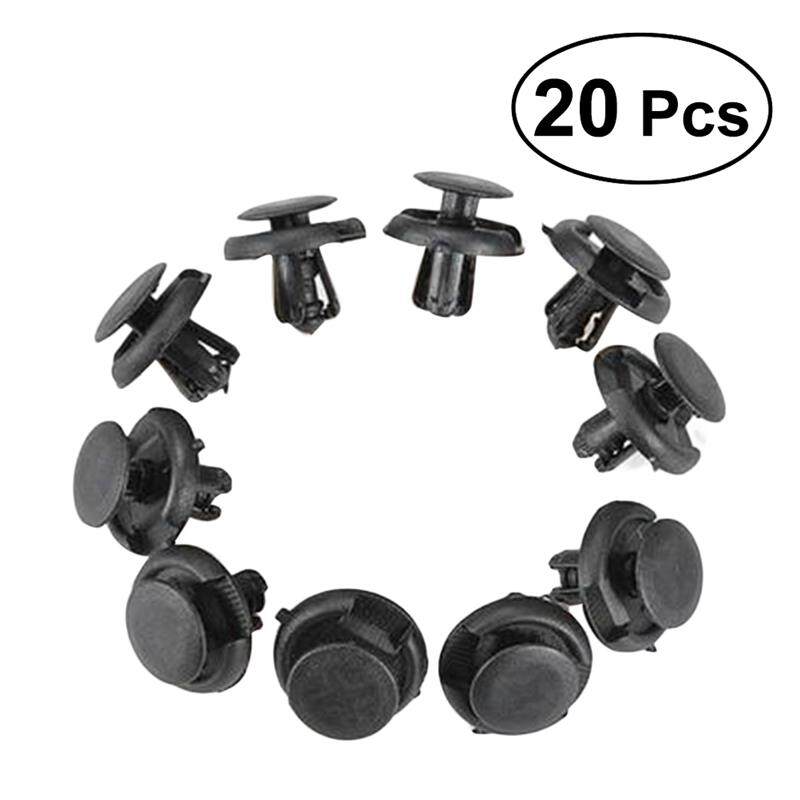 20pcs 8mm Fender Rivet Fastener Clips Push Type Retainer For Ford