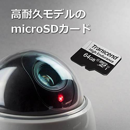 Transcend Thẻ MicroSD Độ Bền Cao 64GB UHS-I U1 Class10 Cho Ổ Ghi Hình Camera An Ninh Với Bộ Chuyển Đổi Thẻ SD TS64GUSD350V-E