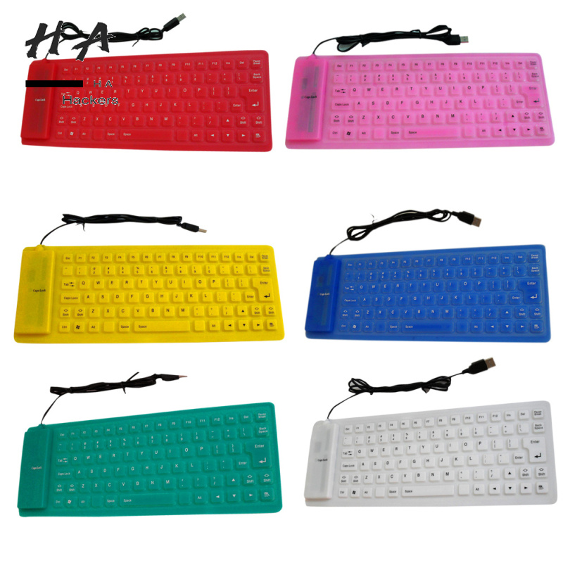 85-key Flexible Soft Silicone Keyboard Waterproof Dustproof Desktop Usb Roll Up Keyboard For Pc Laptop Notebook